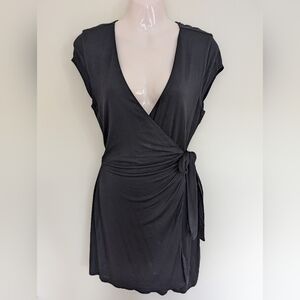 Revolve Privacy Please black jersey knit wrap dress medium